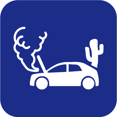 سيارة متعطلة بالبر